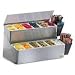 San Jamar B6766L EZ-Chill Stainless Steel Ultimate Garnish Center, 20-7/8" Width x 12-3/4" Height x 12" Depth