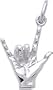 Rembrandt Charms I Love You Charm, Sterling Silver