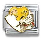 Clearly Charming Bulldog Dog Breed Canine Collection Italian Charm 18k Gold by Casa D'Oro