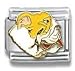 Clearly Charming Bulldog Dog Breed Canine Collection Italian Charm 18k Gold by Casa D'Oro