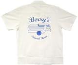 Berry's Funeral Home Bowling Shirt White Fifties Bowler