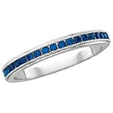 10kt. White Gold, Natural Sapphire Fashion Ring