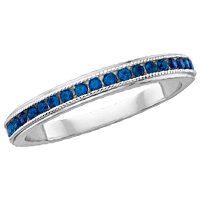 10kt. White Gold, Natural Sapphire Fashion Ring
