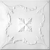 Faux Ceiling Tile - 20x20 Saratov White Foam