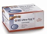 BD Syringes Ultra Fine 31g; 1/2cc; Box of 90; 8mm (5/16 in)