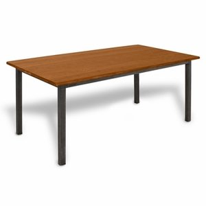 Vermont Farm Table Metal Square 60-Inch Dining Table