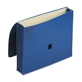 ColorLife 3-1/2 Expanding Wallet with Velcro Gripper, 11-3/4x9-1/2, Dark Blue WLJ7194BL