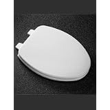 Buy Church 585 White elongated closed front wood toilet seat with cover and Easy Clean... by Church Seats