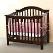 Haley Mini Crib in Mocha by Nursery Smart