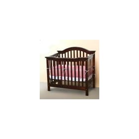 Haley Mini Crib in Mocha by Nursery Smart