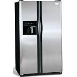 Frigidaire 22,6 cu ft Side by Side Refrigerator w/ 5 Button Clean Touch Dispenser - GLHS35EH B / W /