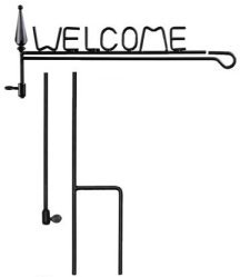 Welcome Garden Flag Stand