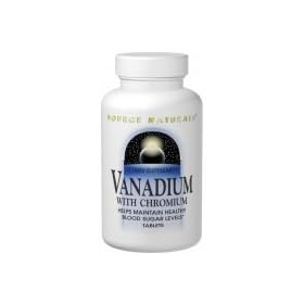 Source Naturals, Vanadium with Chromium, 90 Tablets
