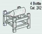Vinland Wooden Wine Rack--4 Bottle