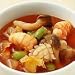Oisix 具だくさん野菜と魚介のミネストローネ: 【Fitness Deli】じっくり炒めた玉ねぎと無添加ブイヨンで仕立てたトマトスープに、しめじ、キャベツ、発芽ビーンズ、たまねぎ、セロリと魚介をじっくり煮込み、贅沢なミネストローネに仕上げました。(69kcal)※写...