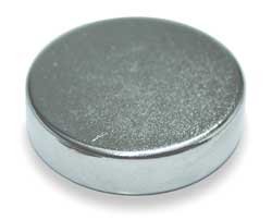 Industrial Grade 2VAK6 Disc Magnet, Rare Earth, 6.0 Lb, PK 3