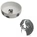 Bernese Mountain Dog Paw Print Bowl, Porcelain by Rosalinde (7 in. x 2.5 in. deep)