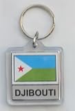 Djibouti - Country Lucite Key Ring