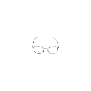 AO Flight Gear Original Pilot Series Sunglasses Frame Only, No Lens Select Frame Color: Matte Chrome, Select Temple Design: Wire Spatula, Select Lens Size: 52mm lens size - Small/Medium fit Model MC-WS-52