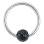 16 Gauge BCR HEMATITE Captive Ring 3/8" 4mm