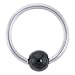 16 Gauge BCR HEMATITE Captive Ring 3/8" 4mm