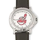 Cleveland Indians MLB Leather Watch