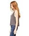 Bella+Canvas Women's Flowy Boxy Cropped Body Tank Top, M, DARK GREY