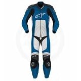 ALPINESTARS OCTANE 1 PIECE LEATHER SUIT BLACK/BLUE 54 3150671754