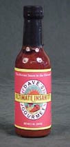 Dave's Ultimate Insanity Hot Sauce Hottest Sauce in the Universe