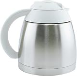 Capresso 4471.02 10-Cup Stainless/White Vacuum Carafe with Lid for Capresso 471 CoffeeTEC