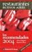 Book Restaurantes Buenos Aires Los Recomendados 2004