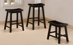 21RA6LU1 WL. SL160  Black Distressed Rustic Bar Stool
