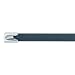 Panduit MLTFC2H-LP316 Pan-Steel Polyester Fully Coated Cable Tie, Heavy Cross Section AISI 316 Stainless Steel, Black, 250lbs Min Tensile Strength, 2.0" Max Bundle Diameter, 0.010" Thickness, 0.31" Width, 7.9" Length (Pack of 50)