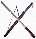 RED / BLACK Ninja Sword - 37 inch