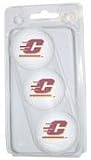 Central Michigan Chippewas (University Of) NCAA 15 Golf Ball Pack