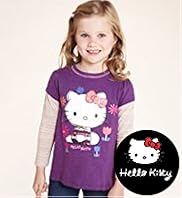 Pure Cotton Hello Kitty Mock Sleeve Top