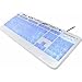 REVOLTEC LightBoard XL 2 weiss Tastatur USB 105 Tasten MS W98 D Weiss