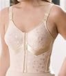 Elila Jacquard softcup posture front hook longline bra