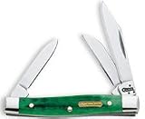 CASE JOHN DEERE GREEN SMALL STOCKMAN KNIFE Length: 2-5/8 Closed