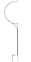 Red Carpet Studios Semi-Circle Yard Stand Display, 67-Inch Tall