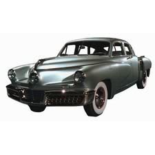 Tucker Car Die-Cut Flower Photographic Magnet