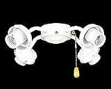 Four Light Arm Fitter Appliance White Finish