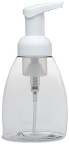 Clear PET BPA Free Plastic Refillable Travel Foamer Pump Bottle - 250 ml / 8.3 oz