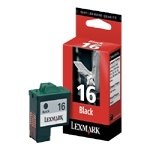 Lexmark Cartridge No. 16 - Print cartridge - 1 x black - 410 pages
