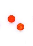 14k Yellow 6 mm Round Orange Coral Earrings