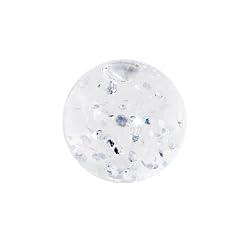 5mm Clear Glitter Acrylic Captive Bead Ring Replacement Ball