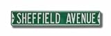 Steel Street Sign: SHEFFIELD AVENUE