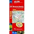 Topographische Sonderkarten Niedersachsen. Sonderblattschnitte auf der Grundlage der amtlichen topographischen Karten, meistens gr�sseres ... Radwanderkarte Niedersachsen: RC 24