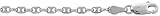 22 Sterling Silver Puffed Anchor Chain, 1/16 Thin, NICKEL FREE