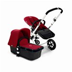 Bugaboo Cameleon Stroller - Dark Grey Base - Red Canvas